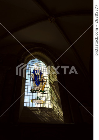 Saint David on stained glass window in Chichester Saint David on stained glass window in Chichester 26885577