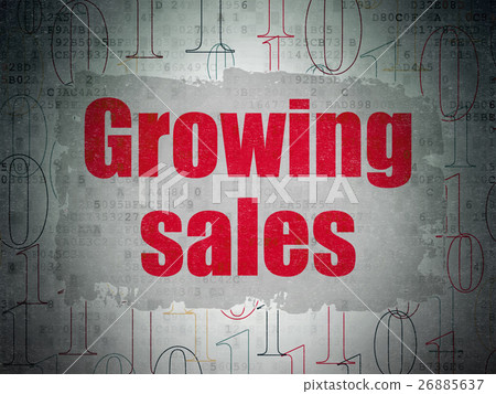 Finance concept: Growing Sales on Digital Paper Finance concept: Growing Sales on Digital Paper 26885637