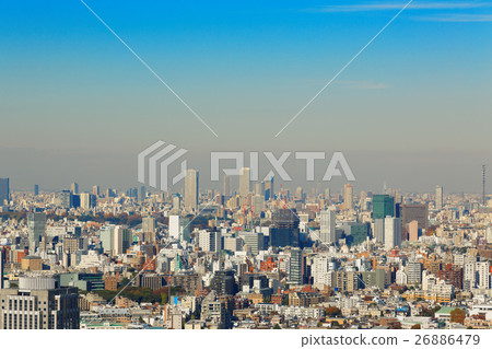 View of the urban landscape in the direction of Ikebukuro from Ebisu Garden Place Tower 26886479