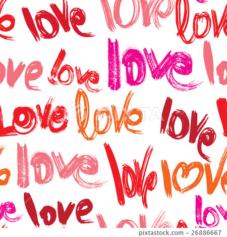 Seamless pattern with brush strokes and scribbles Seamless pattern with brush strokes and scribbles 26886667