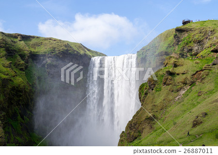 One of the hundreds of wter falls in Iceland 26887011