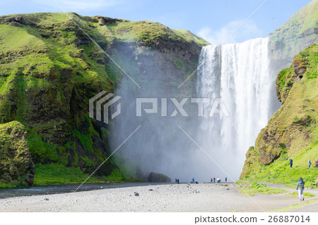 One of the hundreds of wter falls in Iceland 26887014
