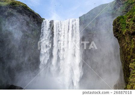 One of the hundreds of wter falls in Iceland 26887018