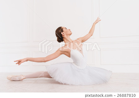 Professional classical dancer staring aside 26887810