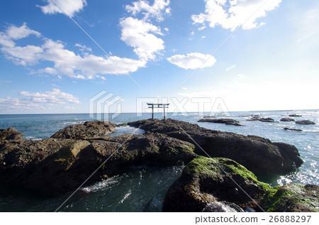 Blue Sky and Oarai Iso Shrine 26888297