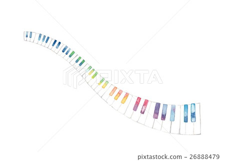 彩虹色的鍵盤 26888479