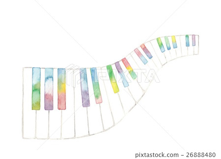 彩虹色的柔和鍵盤 26888480