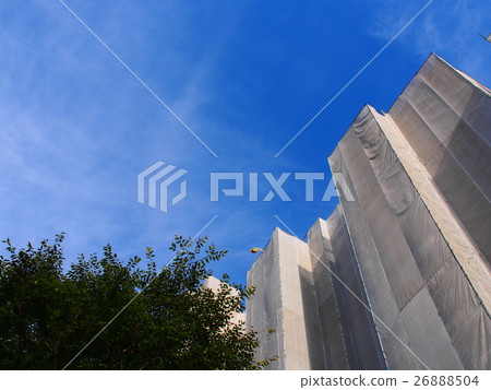 公寓的外牆油漆建築 公寓的外牆油漆建築 26888504
