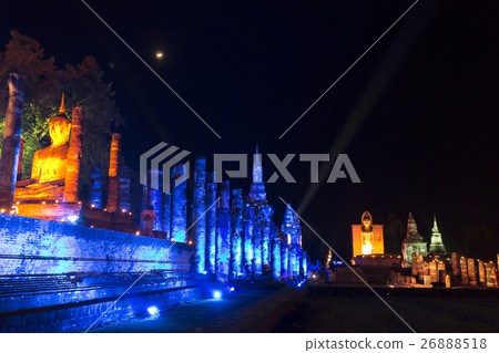 Light up of Sukhothai ruins 26888518