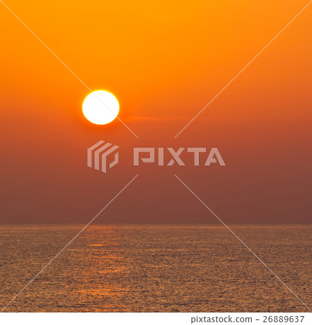 Sunrise over the sea in countryside,Thailand Sunrise over the sea in countryside,Thailand 26889637