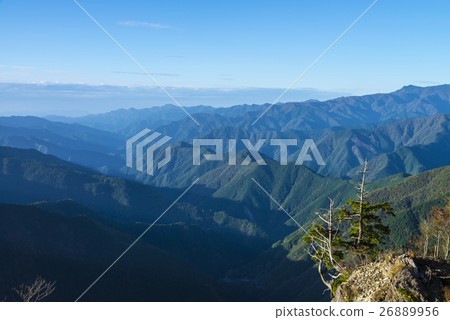 從Odaigahara到奈良方向的山脈 26889956