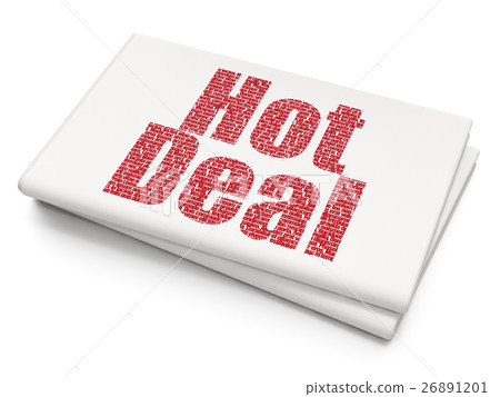 Business concept: Hot Deal on Blank Newspaper 26891201