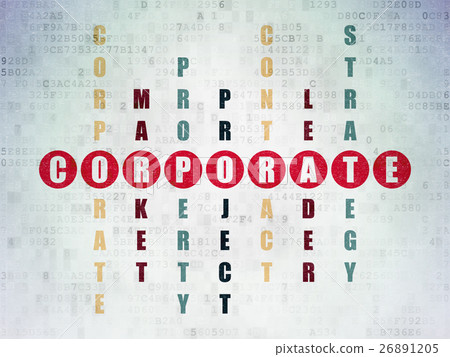 Finance concept: Corporate in Crossword Puzzle 26891205