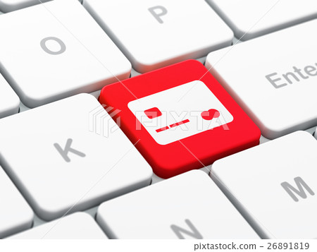 Finance concept: Credit Card on computer keyboard Finance concept: Credit Card on computer keyboard 26891819