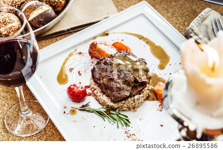 buckwheat with meat 26895586