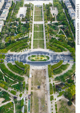 Champ de Mars. View from the Eiffel Tower Champ de Mars. View from the Eiffel Tower 26896371