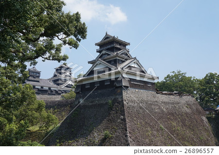 Kumamoto Castle Udo Tower (after the earthquake) Kumamoto Castle Udo Tower (after the earthquake) 26896557