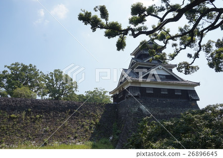 Kumamoto Castle Udo Tower (after the earthquake) 26896645