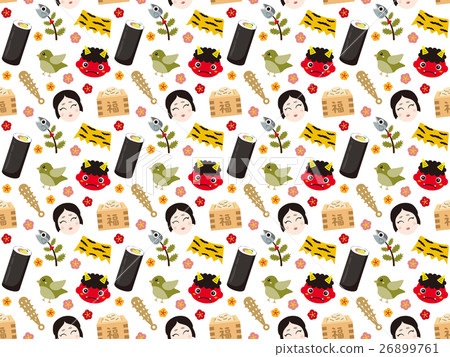 Setsubun的背景無縫模式 Setsubun的背景無縫模式 26899761