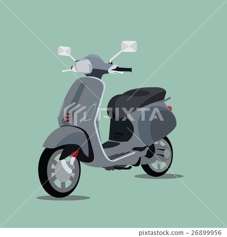 Black scooter 3d 26899956