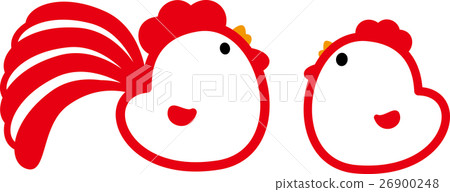 兩隻雞雄雞年小雞 26900248