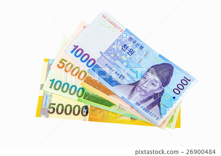 South Korean Won Currency. South Korean Won Currency. 26900484