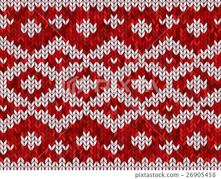 vector illustration of a seamless red and white 26905458