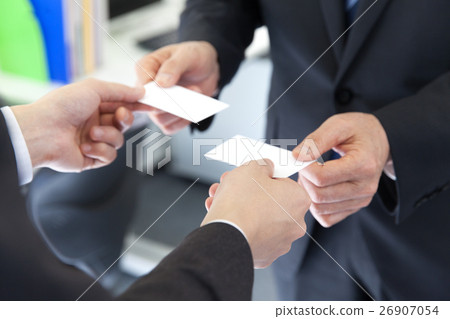 Business card exchange 26907054