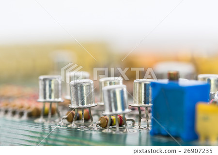 Close up electronic circuit board Close up electronic circuit board 26907235