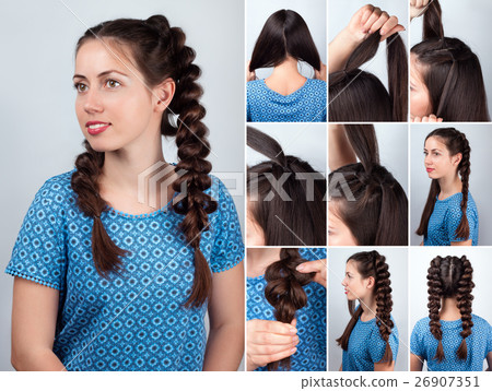 easy hairstyle braids for long hair tutorial easy hairstyle braids for long hair tutorial 26907351