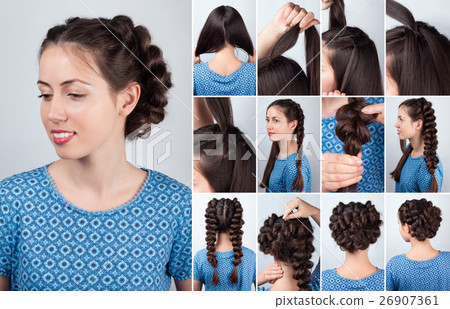 hairstyle plaits for long hair tutorial 26907361