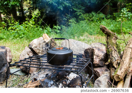 Boil water in the outdoor 26907636