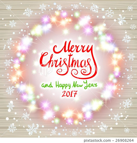 Merry christmas happy new year card design Merry christmas happy new year card design 26908264