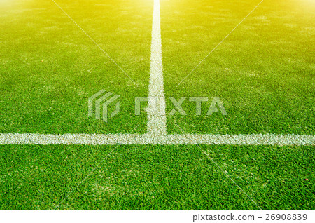 green soccer field. green soccer field. 26908839