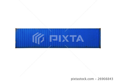 Old container isolated on white background. Old container isolated on white background. 26908843