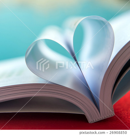 Heart with book pages.soft focus Heart with book pages.soft focus 26908850