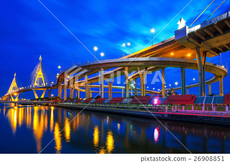 Bhumibol suspension Bridge in Thailand Bhumibol suspension Bridge in Thailand 26908851