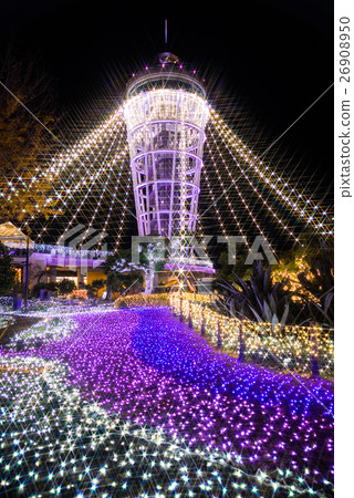 Enoshima Sea Candle Illumination 2016 (Fujisawa City, Kanagawa Prefecture) [Cross filter used] 26908950