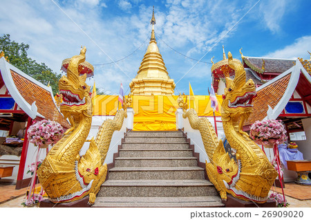 Pra thad doi khum temple in Chiangmai,  Thailand. 26909020