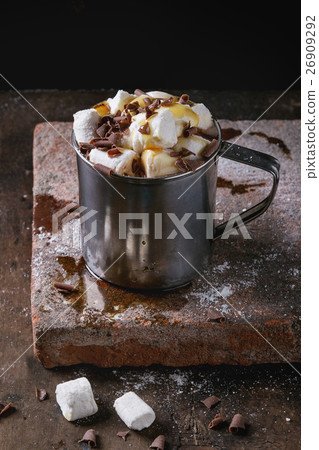 Hot chocolate with marshmallow Hot chocolate with marshmallow 26909292