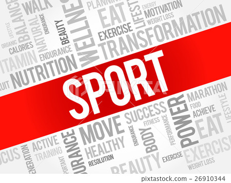 SPORT word cloud background 26910344