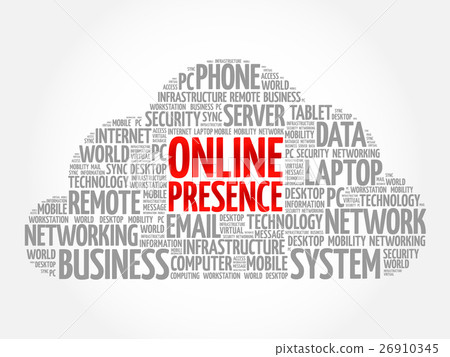Online Presence word cloud Online Presence word cloud 26910345