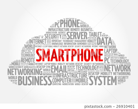 Smartphone word cloud 26910401