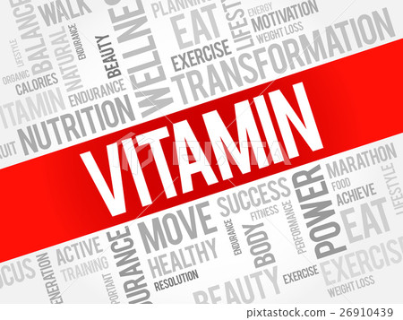 VITAMIN word cloud, fitness, sport 26910439