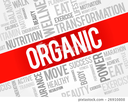 ORGANIC word cloud, fitness, sport 26910808