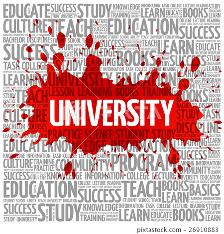 UNIVERSITY word cloud, education concept 26910883