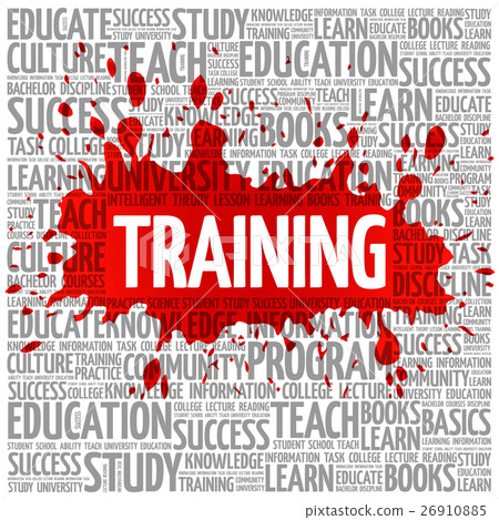 TRAINING word cloud, education concept 26910885