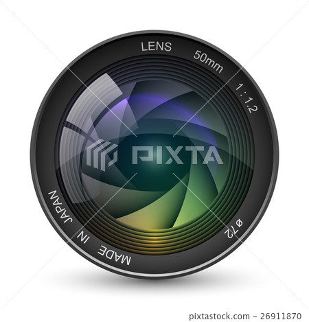 Front view of photo camera lens Front view of photo camera lens 26911870
