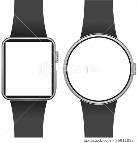 Smartwatch template with blank screen 26911882