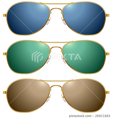 Color sunglasses vector set Color sunglasses vector set 26911883